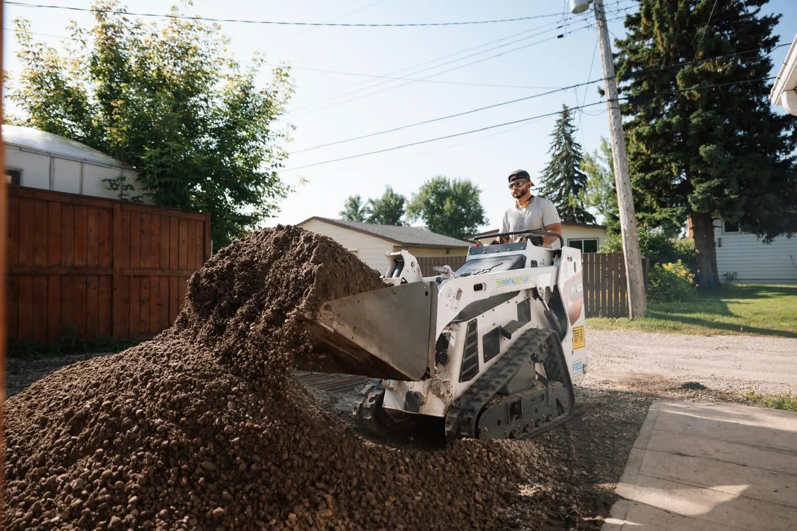 Professional concrete finishing work by Urban Stone Construction in Calgary